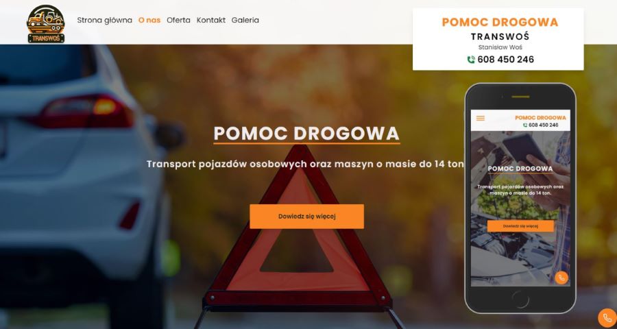 Strona pomocy drogowej